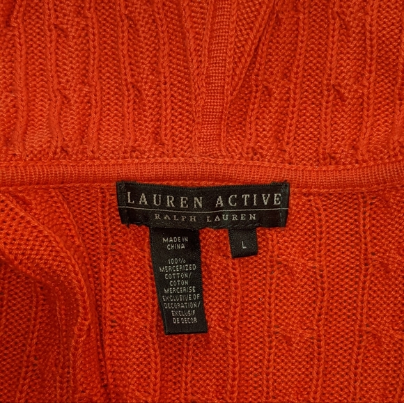 Ralph Lauren Active Bright coral jacket-large - Picture 2 of 3